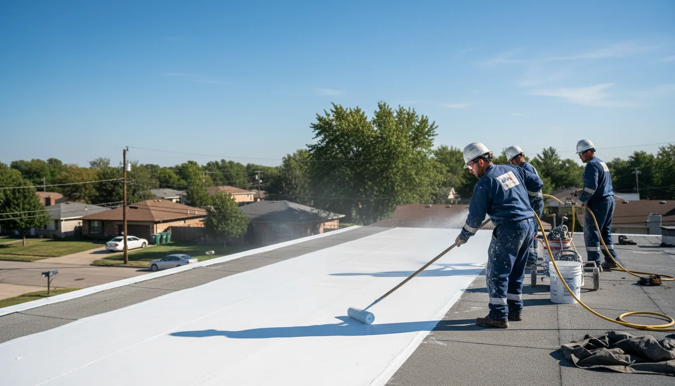 Commercial roof coating in Hermitage, AR near me